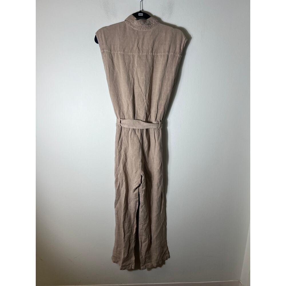 Sleeveless Tan Jumpsuit - image 2